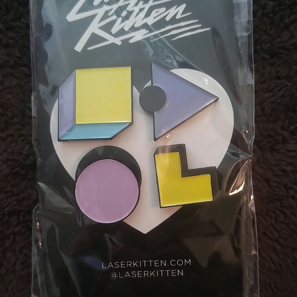 Pastle geo pin set